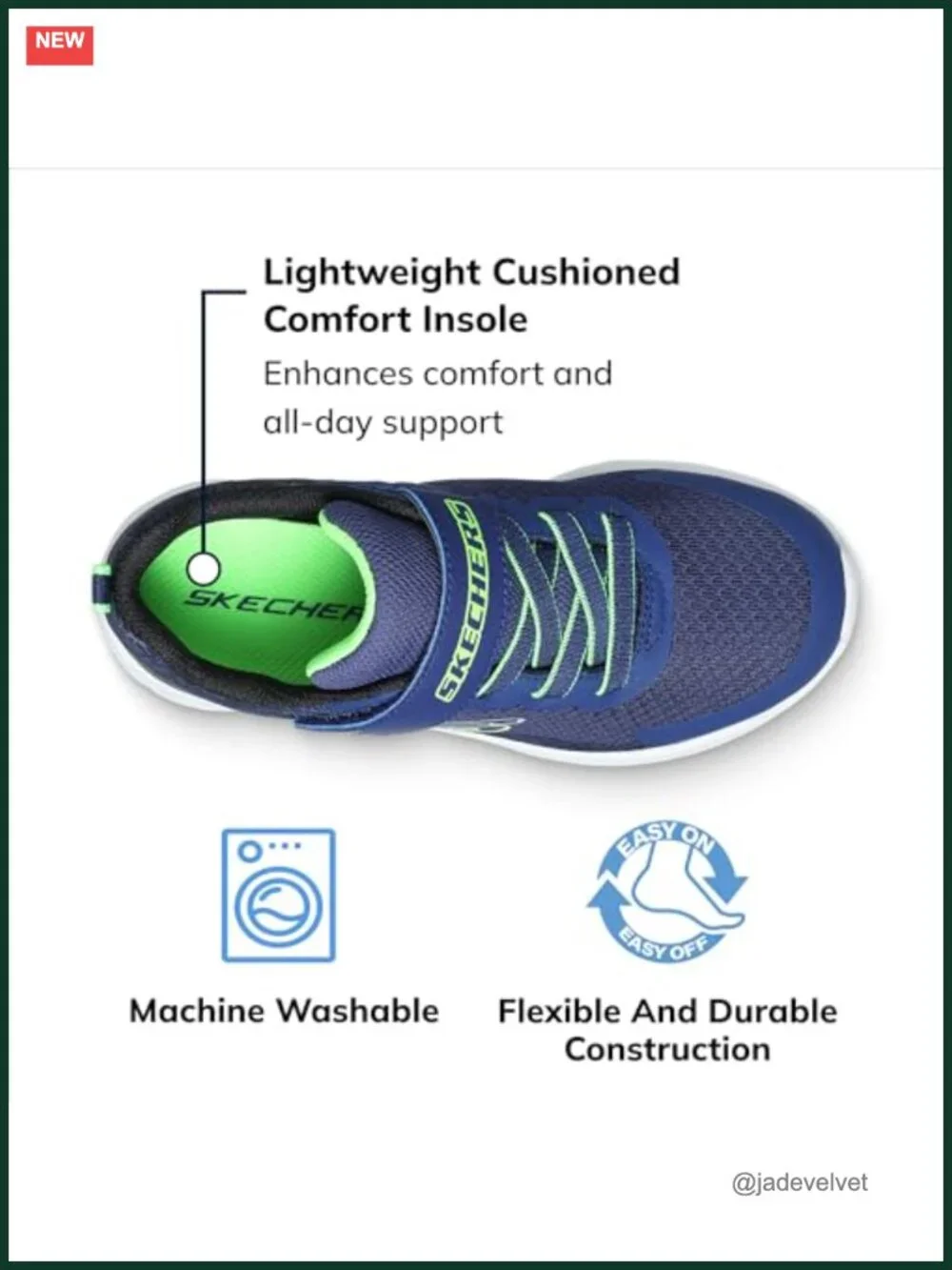 Boys' Athletic Sneakers with Cushioned Insole, Machine Washable, Hook & Loop